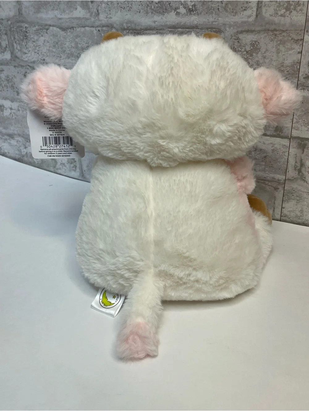 Animal Adventure Cow Baby Toy Plush Stuffed Animal With Rattle Stuffie NWT Lovey